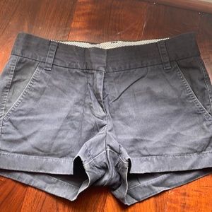 J. Crew 100% Cotton Chino Broken-In Navy Shorts 3.5”
